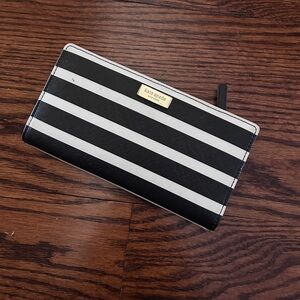 Kate Spade Monochrome Striped Wallet